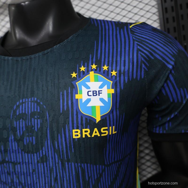 Player Version 2026 Brazil Navy Blue  Special Edition Away Jersey