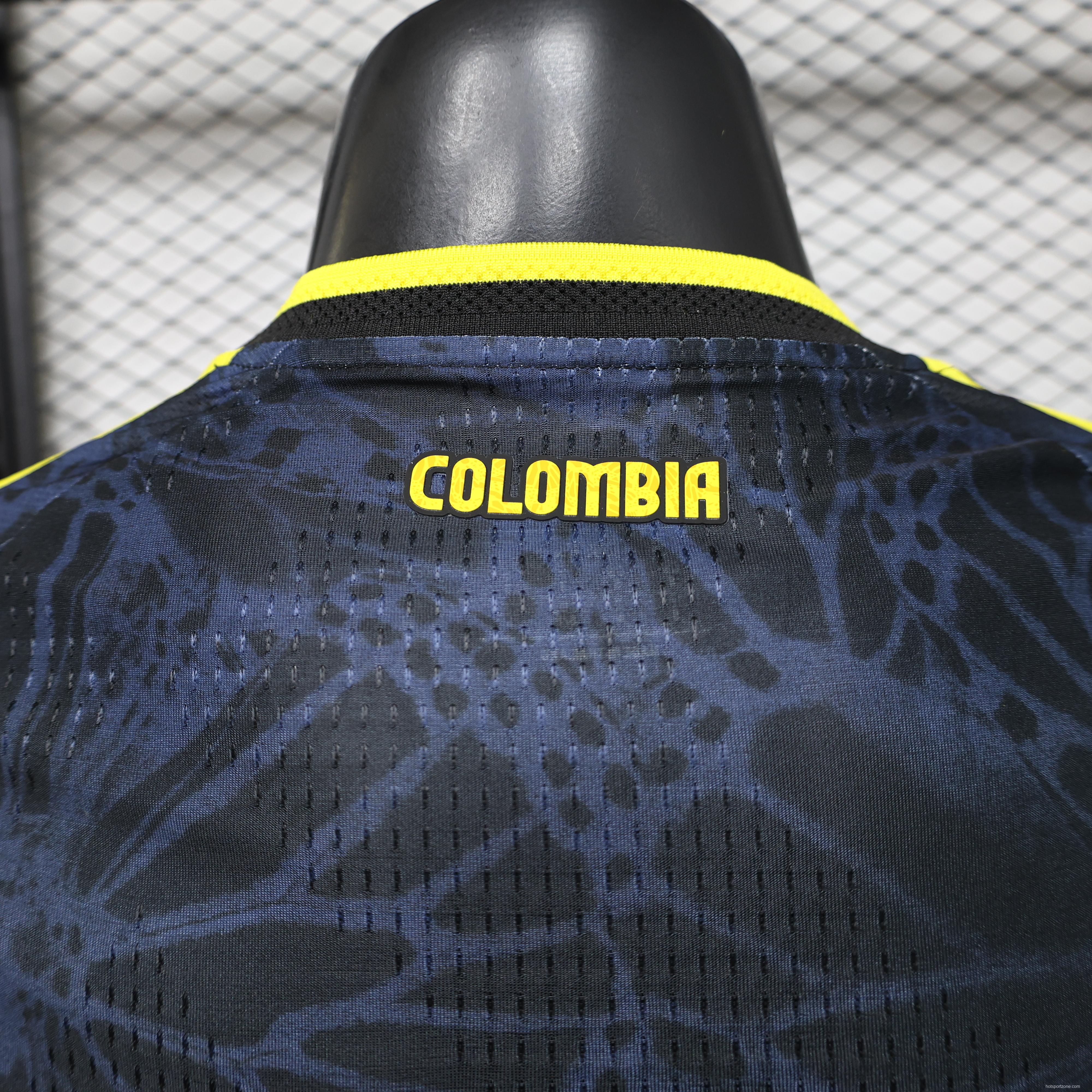 Player Version 26/27 Colombia Away  Navy Blue & Yellow Special Edition Jersey