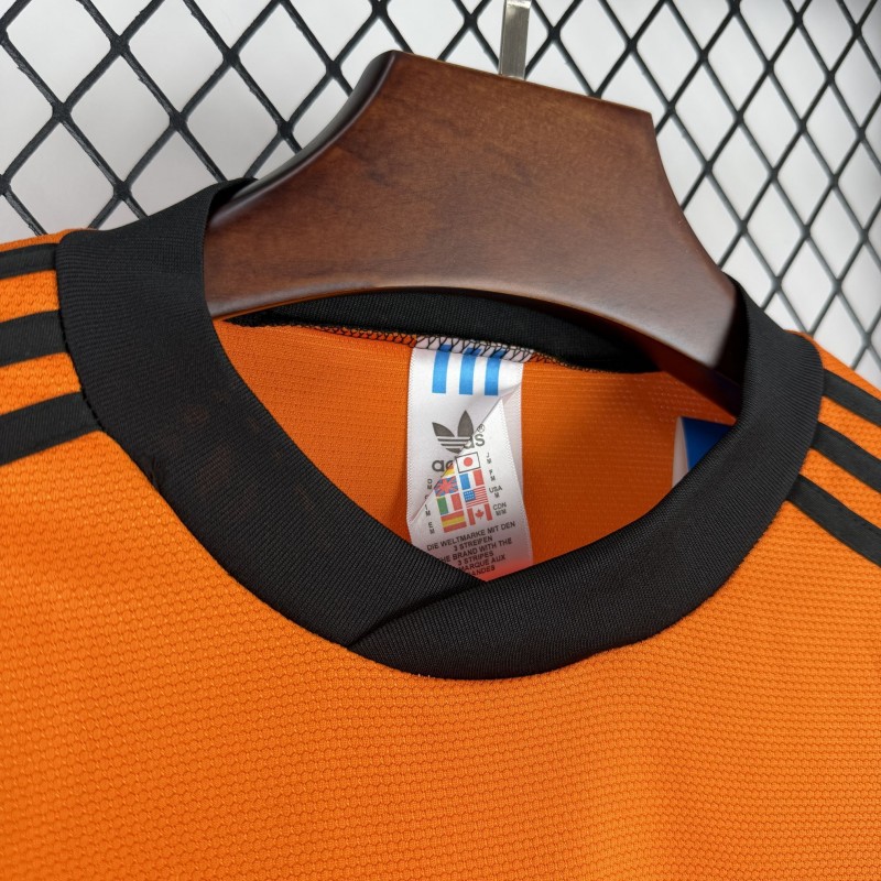 1980 Retro Netherlands Home Long Sleeve Jersey