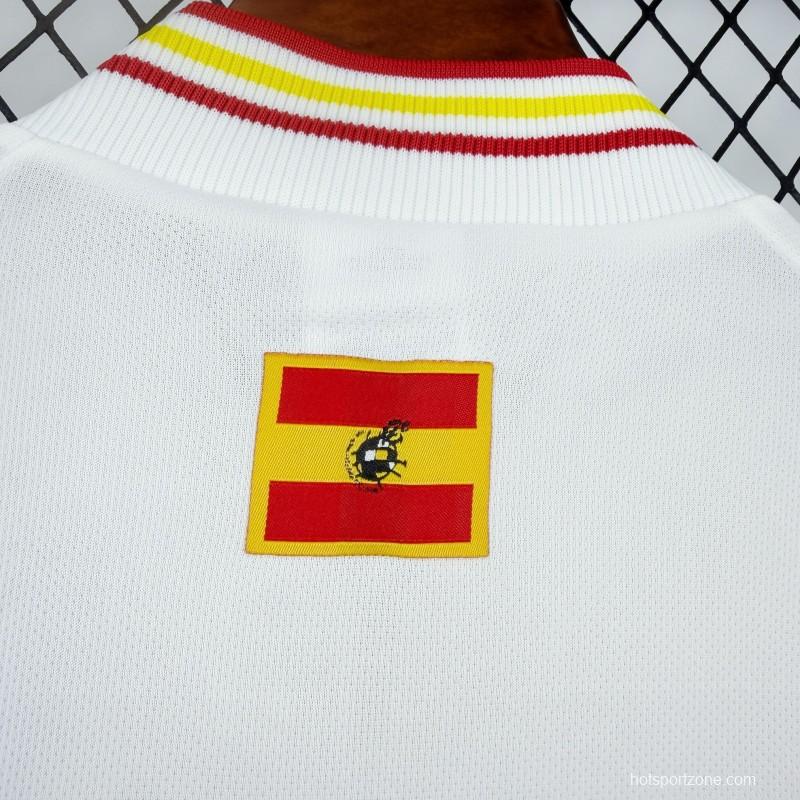 1996 Retro Spain Away Long Sleeve Jersey