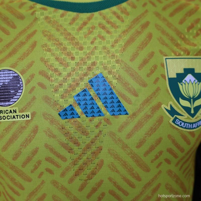 Player Version 26/27 South Africa Yellow & Green  Home Jersey (Adidas)