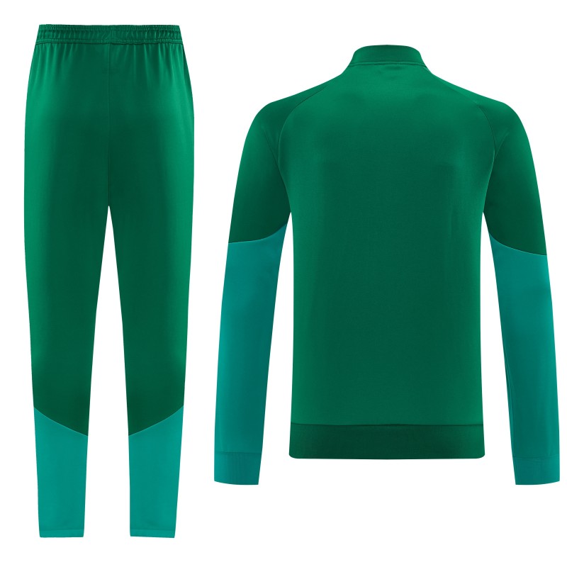 26/27 Algeria  Dark Green  Zipper Training Jacket Tracksuit + Long Pants (Adidas)