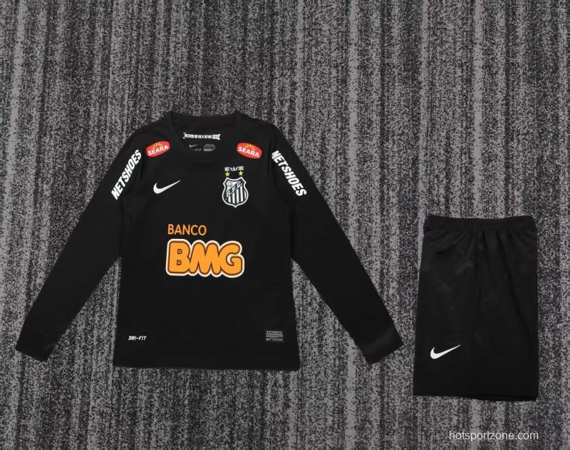 Retro 12/13 Santos FC Black Long Sleeve Jersey