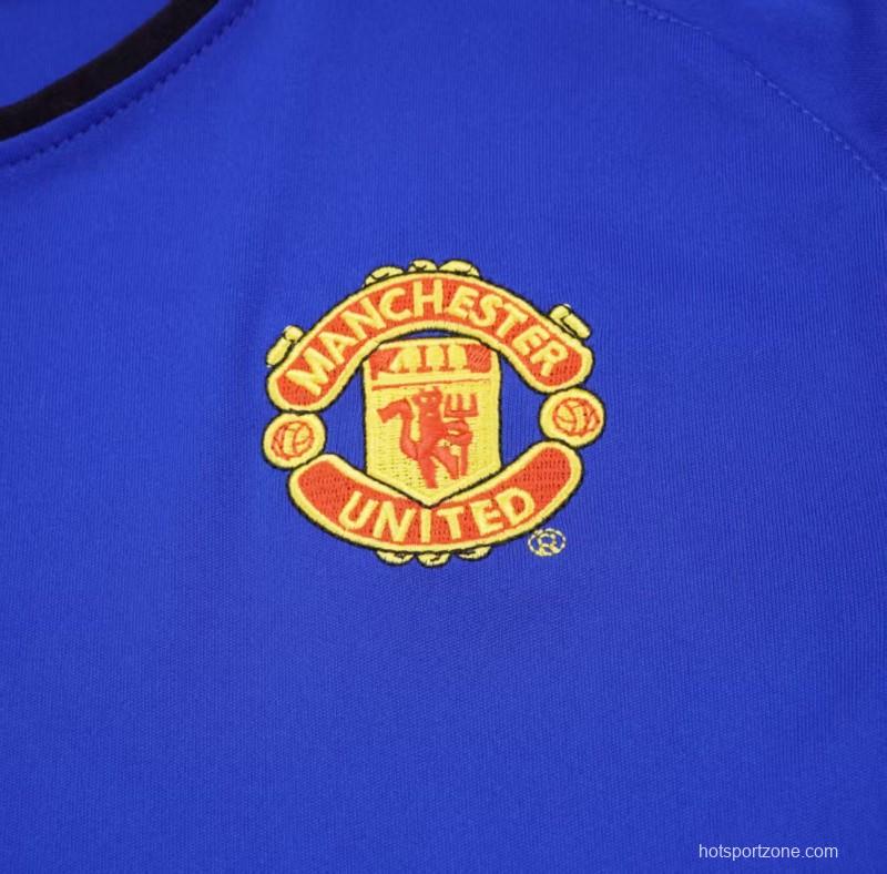 Retro Kids 02/03 Manchester United Blue Third Jersey