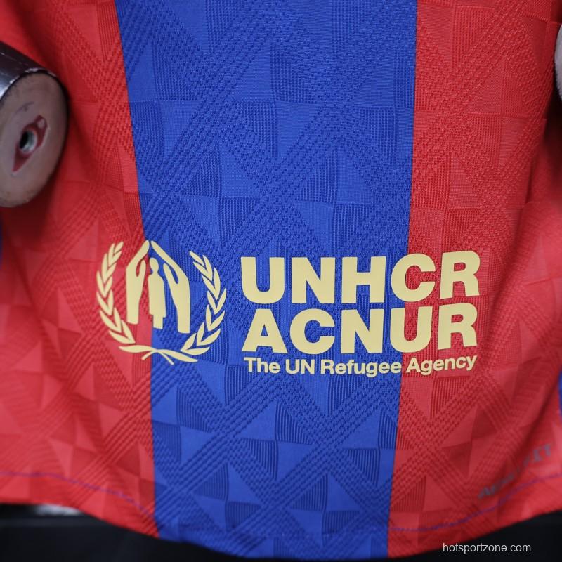 Player Version 26/27 FC Barcelona Home Red Blue  Stripe Jersey