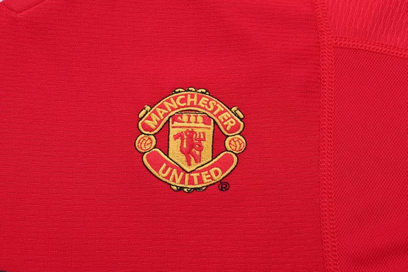 Retro 2000/02 Kids Manchester United Red Home Jersey