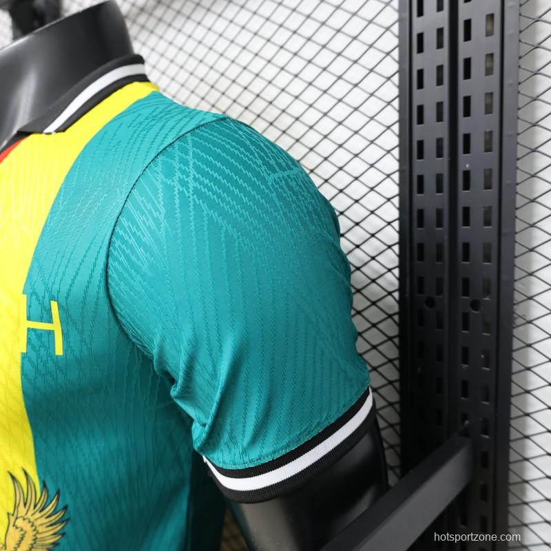 Player Version 2026 Ghana Special Edition Yellow Red Green with National Coat of Arms & Flag Jersey
