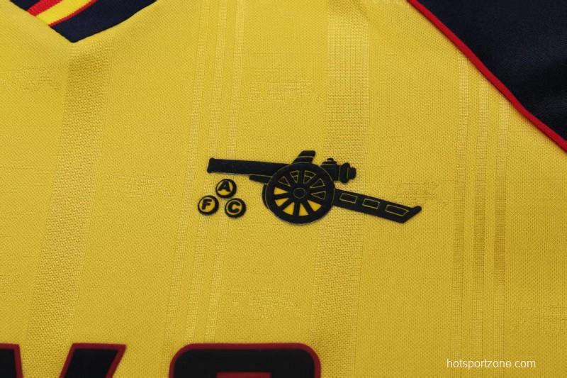 Retro Kids 88/90 Arsenal Yellow Away Jersey