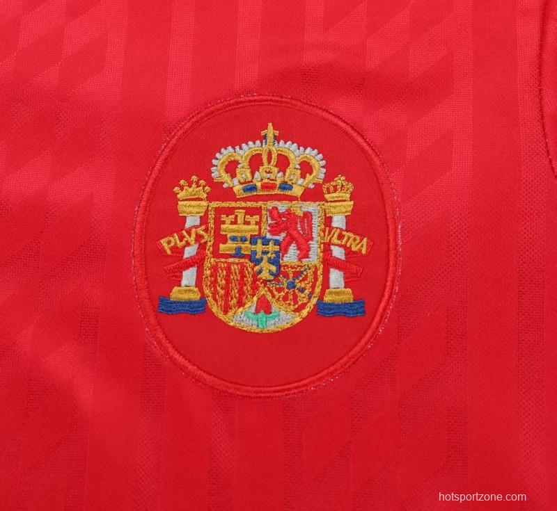 Retro Kids 1994 Spain Home Jersey