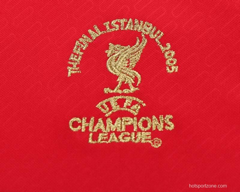 Retro Kids 04/05 Liverpool Home Jersey