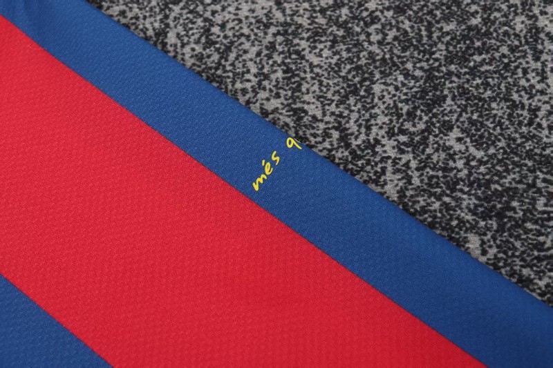 Retro Kids 10/11 Barcelona Red Blue Home Long Sleeve Jersey