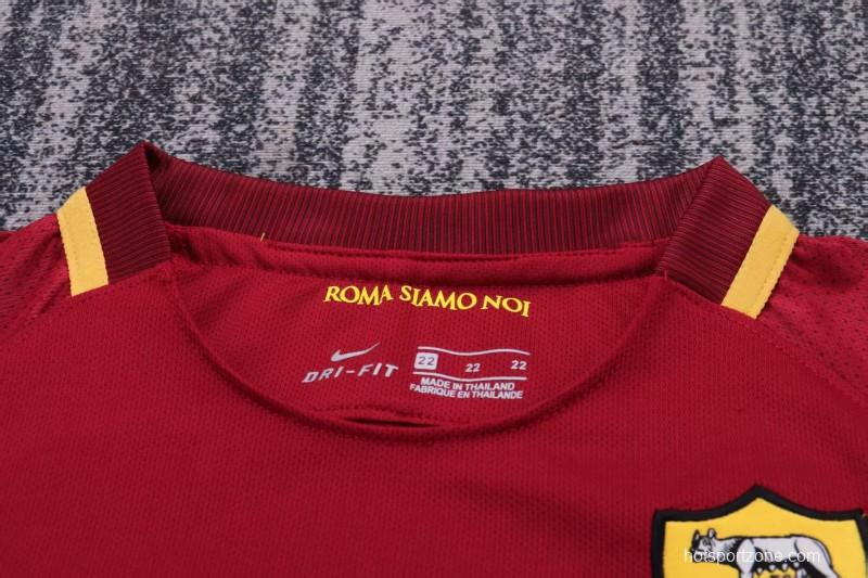 Retro Kids 17/18  AS Roma Home Jersey