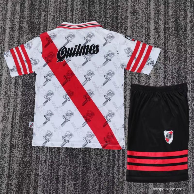 Retro 96/97 Kids River Plate Home Jersey