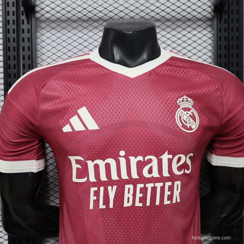 Player Version 26/27 Real Madrid Third Burgundy Red Jersey