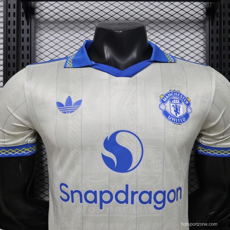 Player Version 26/27 Manchester United Away Cream White Jersey