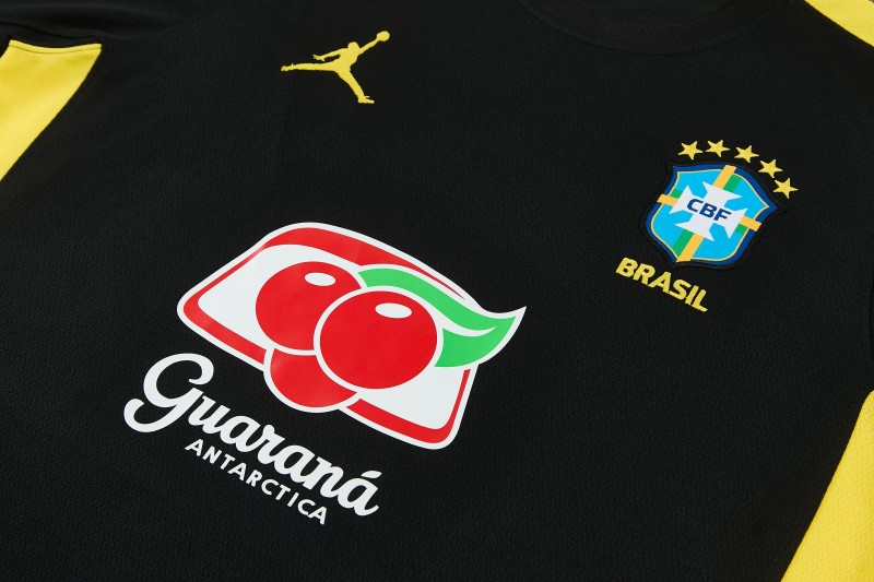 2026 Brazil Black Short Sleeve + Soccer Shorts