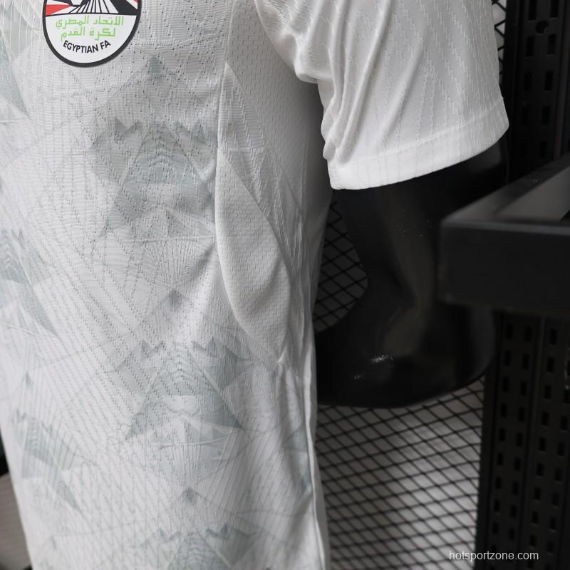 Player Version 2026 Egypt White with Grey  Away Jersey