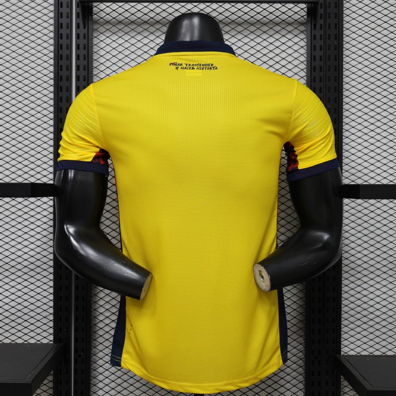Player Version 2026 Ecuador Yellow with Tonal Wave  Home Jersey
