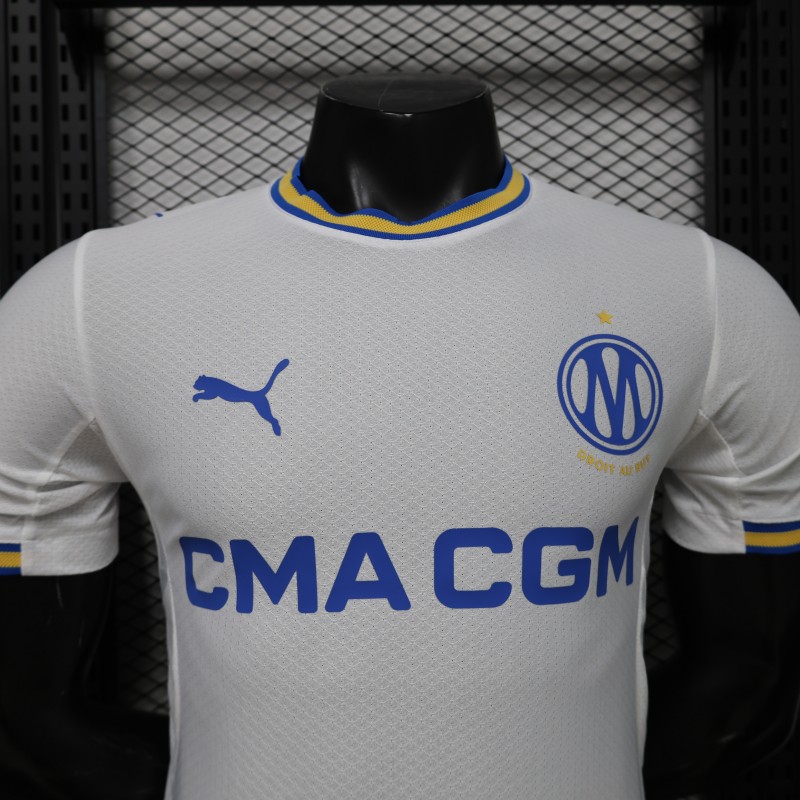 Player Version 26/27 Olympique de Marseille White Home Jersey