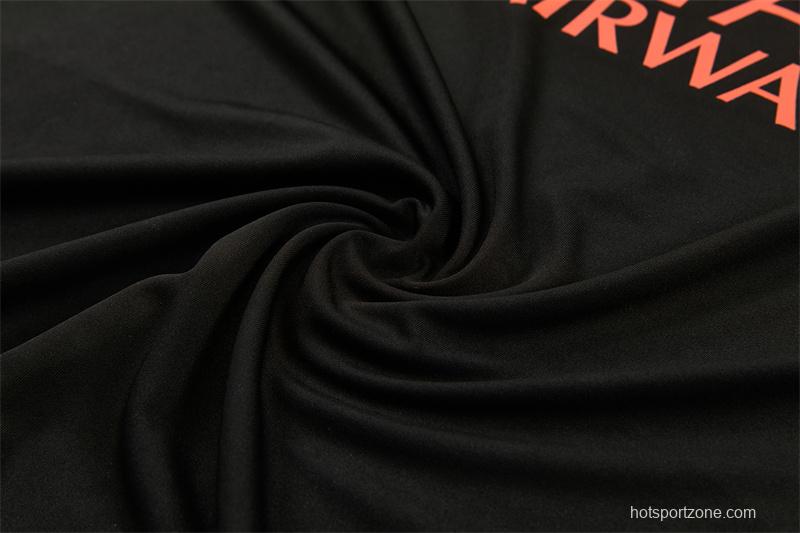 Player Version 26/27 Paris Black Half Zipper Jacket+Long Pants