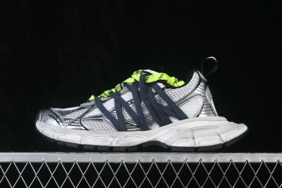 Balenciaga 3XL Interlace Running Shoes with Layered Mesh Upper and Advanced Cushioning - W3XTL1177