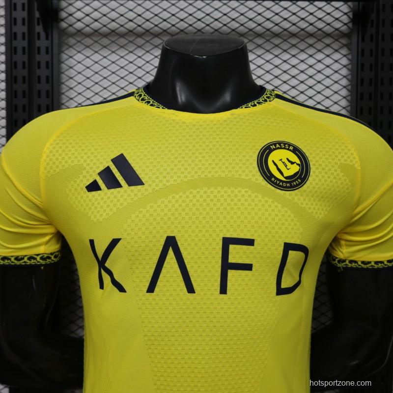 Player Version 26/27 Al-Nassr Yellow  Home Jersey