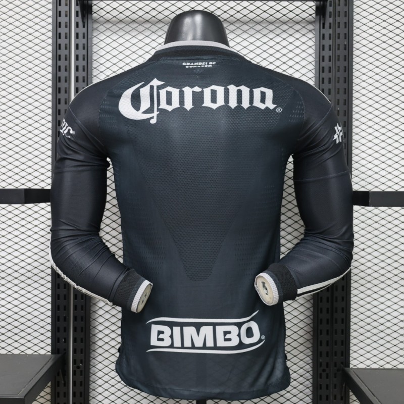 Player Version 26/27 Club América Charcoal Black Long Sleeve Away Jersey