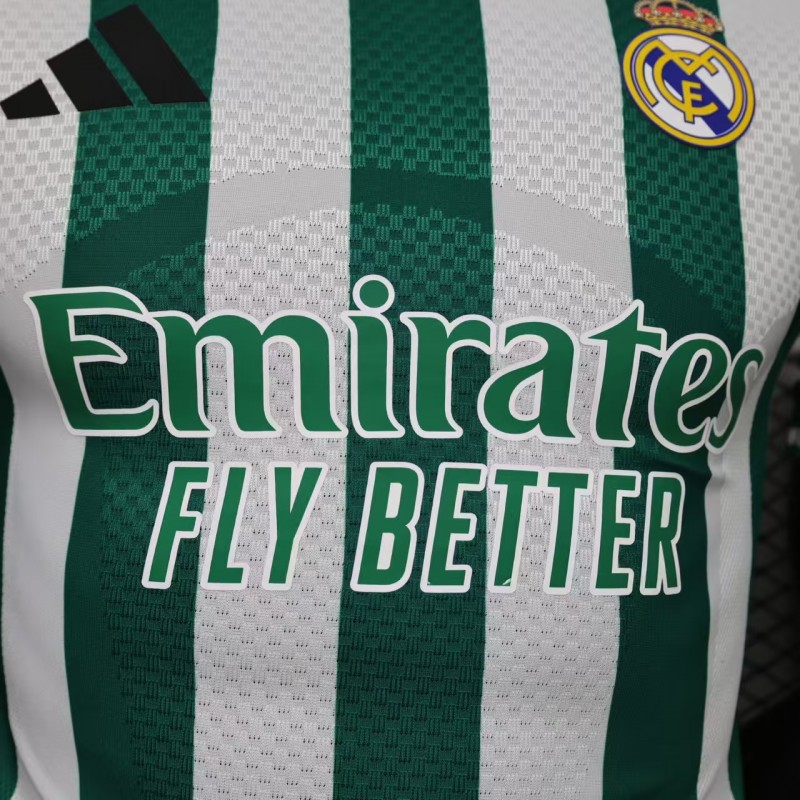 Player Version 26/27 Real Madrid Green & White Stripes Special Edition Jersey