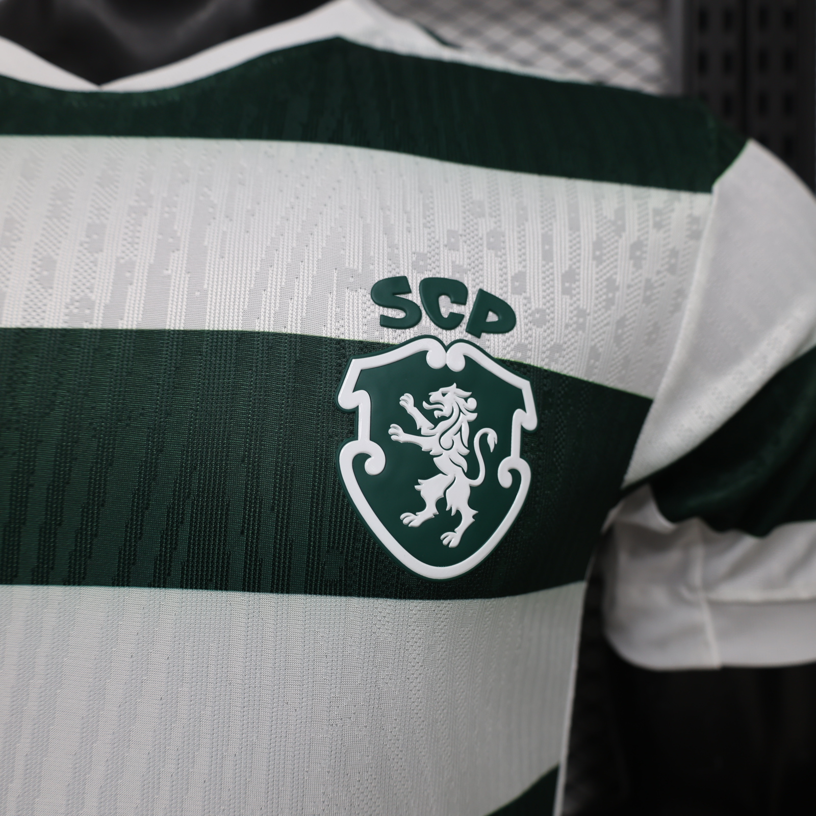 Player Version 26/27 Sporting Lisbon Home Green Stripes Jersey