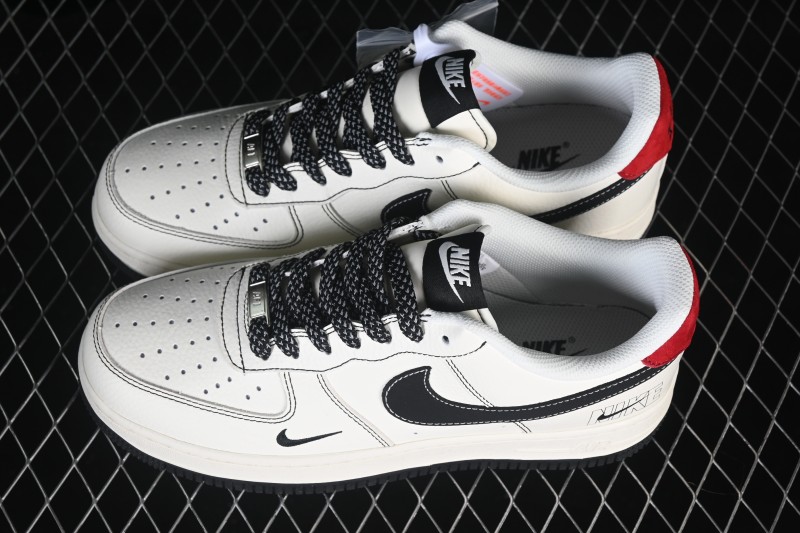Nike Air Force 1 '07 Low Retro Basketball Shoes with Contrast Color Blocking - MM3399-805