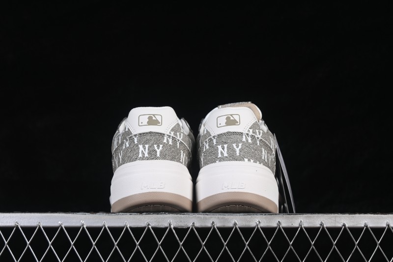 NY MLB Chunky Liner Pocket Monogram High-Top Casual Running Shoes with Elevated Sole - 3ASXM026N50BGS