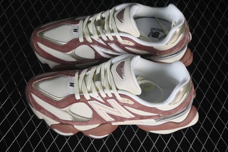 New Balance 9060 Retro Running Shoes with Mesh and Suede Upper - U9060ERP