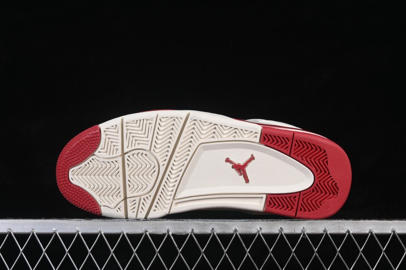 Nike Air Jordan 4 Retro 'Valentine's Day' Mens Womens Basketball Shoes with Premium Suede Upper - HV0823-108