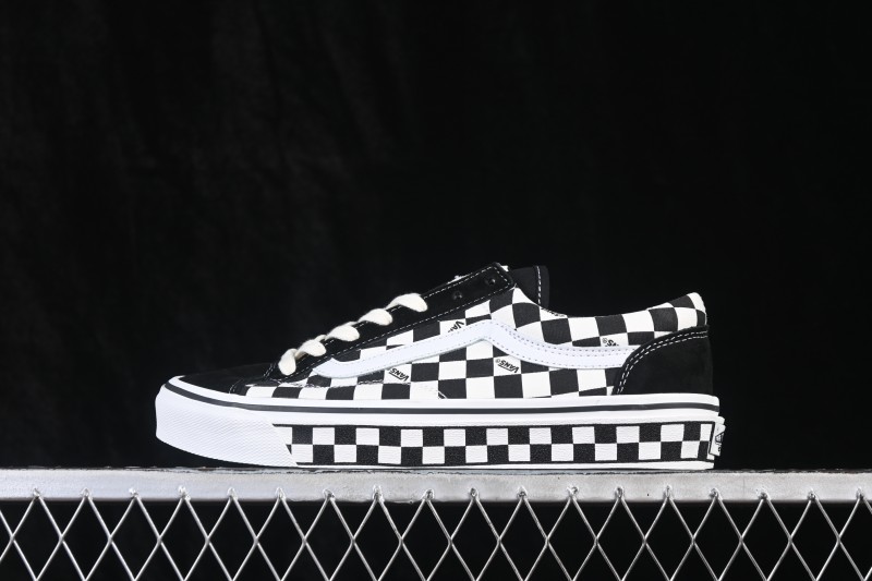 Vans Style 36 Checkerboard Skateboarding Shoes with Anti-Slip Vulcanized Sole - VN0A3DZ3C2Y