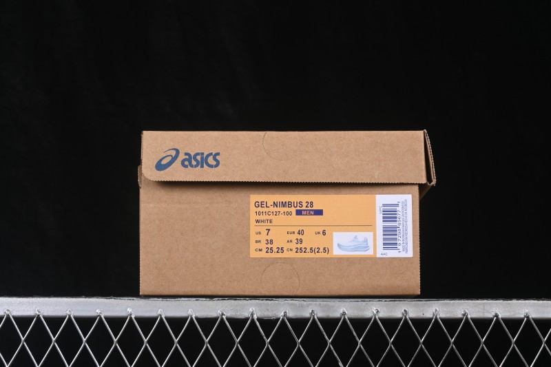 Asics Gel-Nimbus 28 Retro Casual Running Shoes with Breathable Cushioning and Durable Wear - 1011C127-100