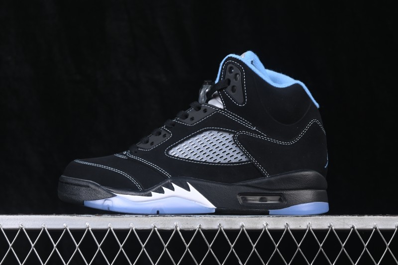 Nike Air Jordan 5 Retro 'Black University Blue' Men's Basketball Shoes - DD0587-008