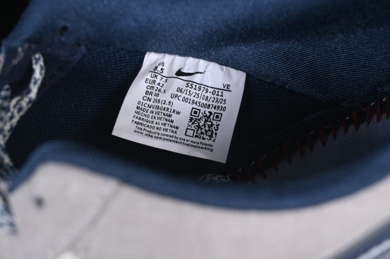 Nike Air Force 1 '07 Low Collaboration Grey Blue Tone Low Top Casual Skateboarding Shoes - SS1979-011