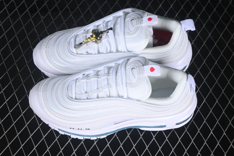 Nike Air Max 97 Retro Running Shoes with Holy Water-Inspired Air Cushion - Mschf x Inri