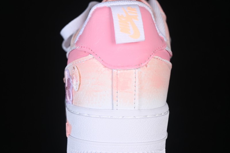 Nike Air Force 1 '07 Low Spring Wild Cherry Prelude Hand-Painted Casual Sneakers - FB8971-007