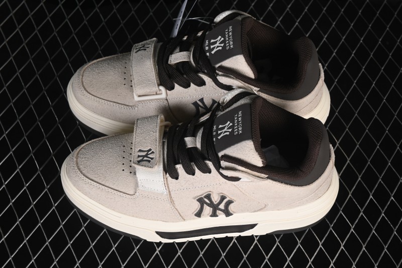 New York MLB Chunky Liner Mid Hairy New York Yankees Heightening Thick-Soled Running Shoes - 3ASXH015N50BGS