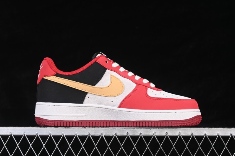 Nike Air Force 1 '07 Low Chinese New Year Edition Red Black Gold Colorway Casual Skateboarding Shoes - JP2026-139