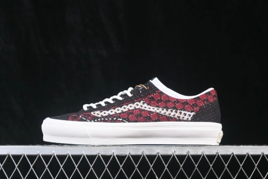 Vans Old Skool 36 Knit High-End Low-Top Casual Skate Shoes with Breathable Knitted Upper - VN000EFKBRD