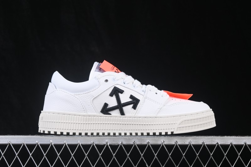 Off-White 3.0 Court Leather Low-Top Lace-Up Skateboarding Shoes White - AJD4