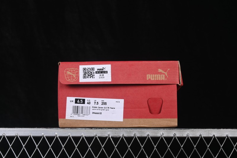 Puma Caven 2.0 Low-Top Campus Lifestyle Sneakers with Classic Leather Upper - 394666-02