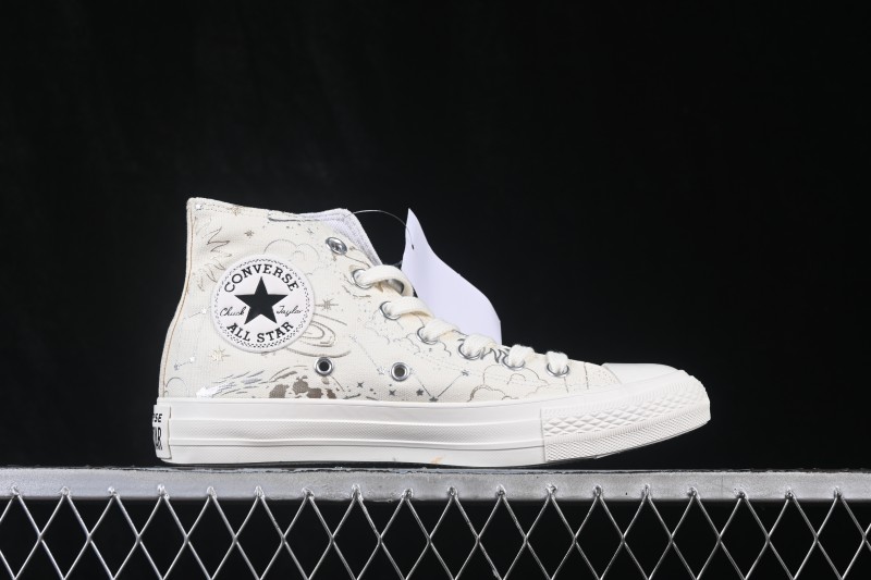 Converse All Star High-Top Casual Canvas Shoes with Star Constellation Print - A23869C