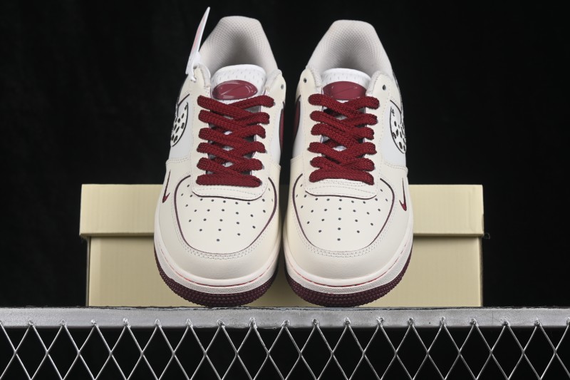 Nike Air Force 1 '07 Low Wild Berry Leopard Shadow Hand-Painted Casual Sneakers - FB1839-521