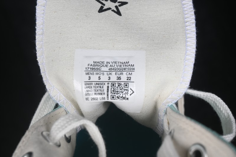 Converse Chuck Taylor All Star 1970s High Top Canvas Sneakers in Mint Green - 171955C
