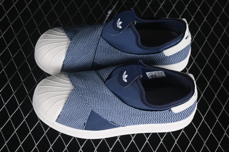 Adidas Originals Superstar Shell-Toe Lace-Up Casual Skate Shoes - KZ7554