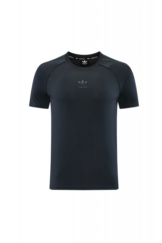 26/27 Adidas AD15 Dark Grey Short Sleeve+Soccer Shorts
