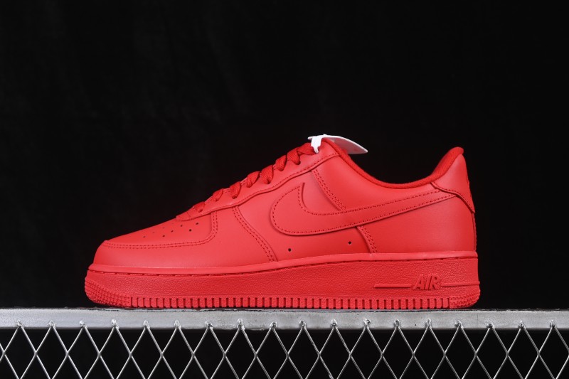 Nike Air Force 1 '07 Low Bright Crimson Casual Sneakers - CW6999-600